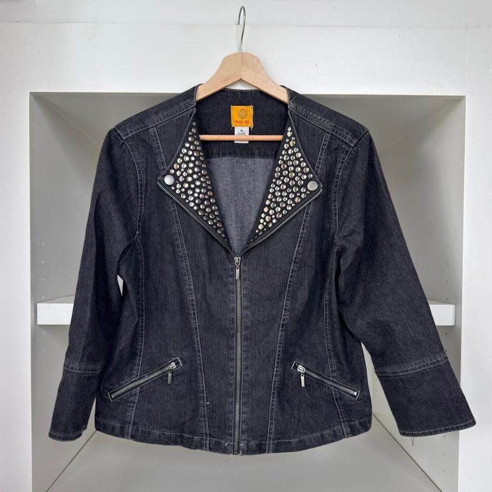 Ruby-rd Women's Black and Grey Jacket